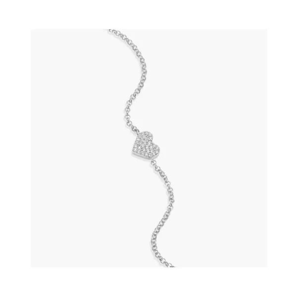 Lab Grown Diamond Heart Bolo Bracelet, .10ctw SVS Fine Jewelry Oceanside, NY