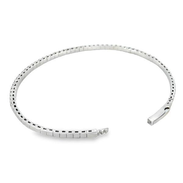 White Gold Lab Grown Diamond Bangle, 2Cttw Image 2 SVS Fine Jewelry Oceanside, NY