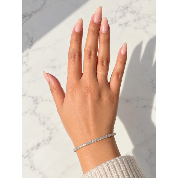 White Gold Lab Grown Diamond Bangle, 3Cttw Image 3 SVS Fine Jewelry Oceanside, NY