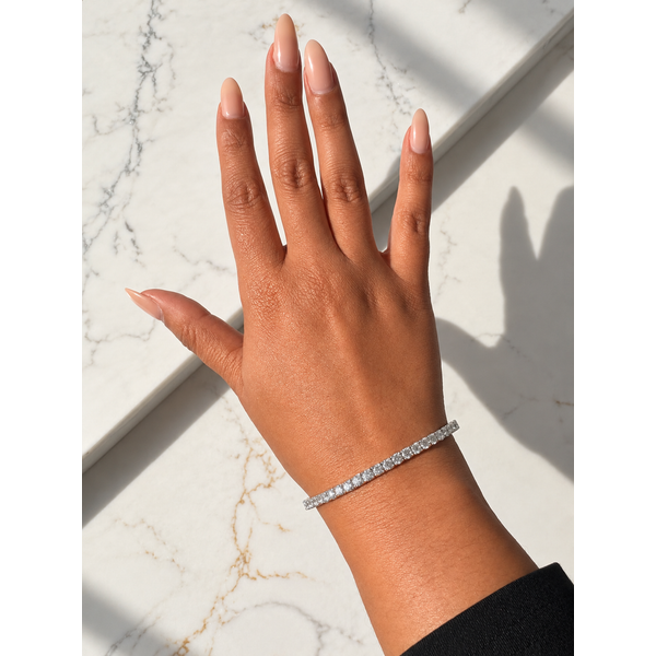 White Gold Lab Grown Diamond Bangle, 5Cttw Image 3 SVS Fine Jewelry Oceanside, NY