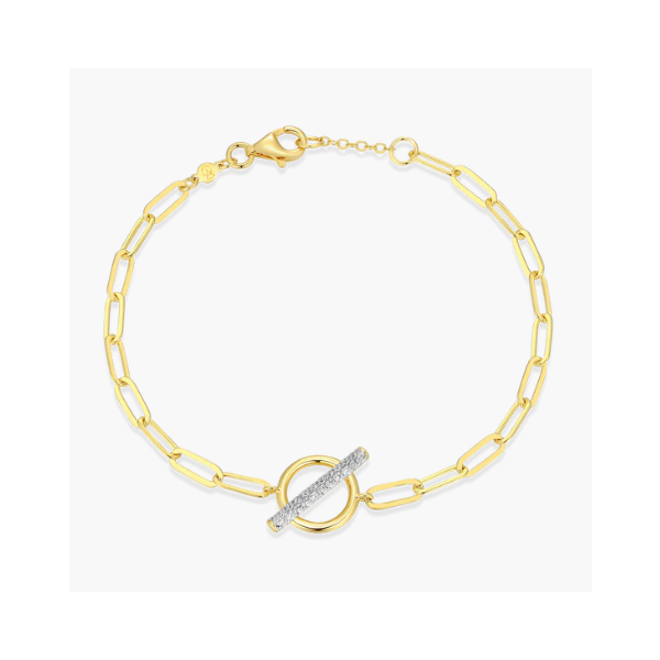 Yellow Gold Plated Sterling Silver Bracelet SVS Fine Jewelry Oceanside, NY