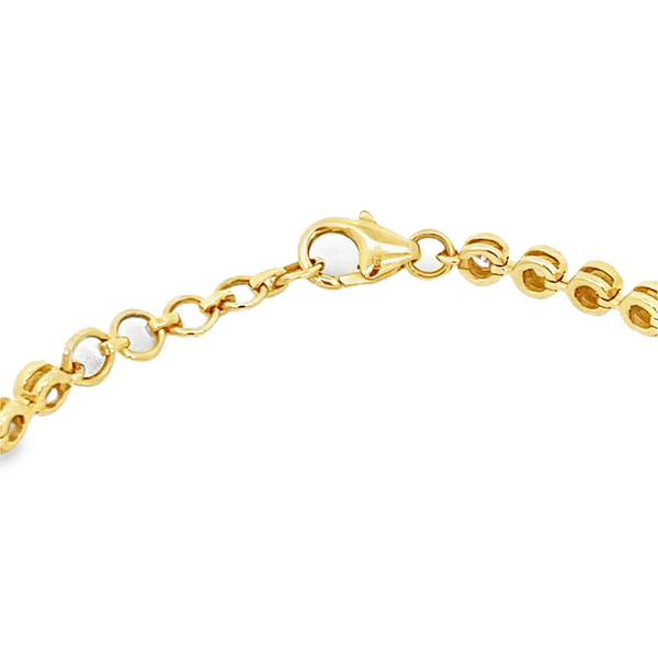 Everlee 14K Yellow Gold Graduated Lab Grown Diamond Bezel Bracelet, 2 ctw Image 2 SVS Fine Jewelry Oceanside, NY