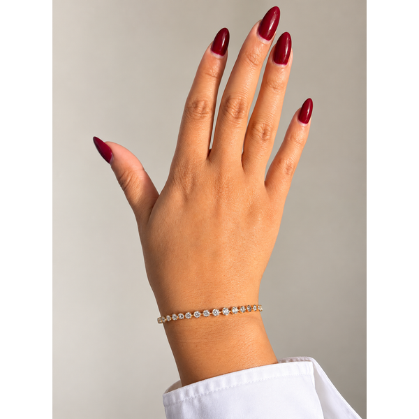 Everlee 14K Yellow Gold Graduated Lab Grown Diamond Bezel Bracelet, 2 ctw Image 3 SVS Fine Jewelry Oceanside, NY