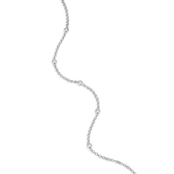 Lab Grown Diamond Bezel Station Bolo Bracelet, .10ctw Image 2 SVS Fine Jewelry Oceanside, NY