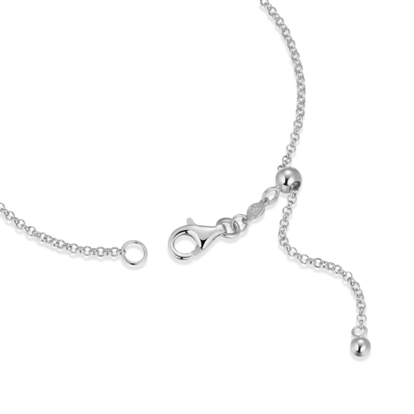 Lab Grown Diamond Bezel Station Bolo Bracelet, .10ctw Image 4 SVS Fine Jewelry Oceanside, NY