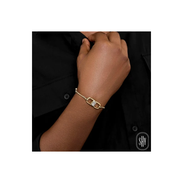 Shy Creation Odyx Men's Yellow Gold Diamond Bracelet Image 2 SVS Fine Jewelry Oceanside, NY