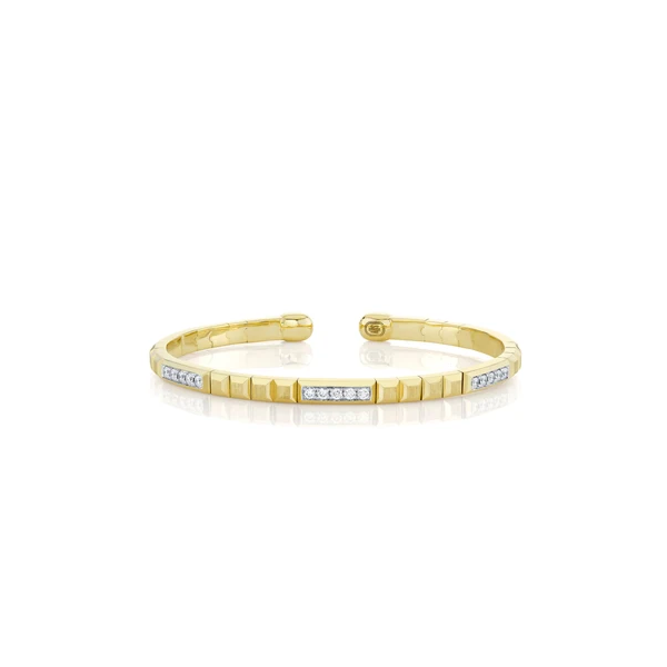 Shy Creation Men's Yellow Gold Diamond Bracelet SVS Fine Jewelry Oceanside, NY