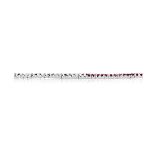 White Gold, Ruby, & Diamond Bracelet, 7\