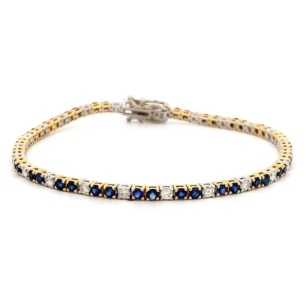 Sapphire & Diamond Tennis Bracelet SVS Fine Jewelry Oceanside, NY
