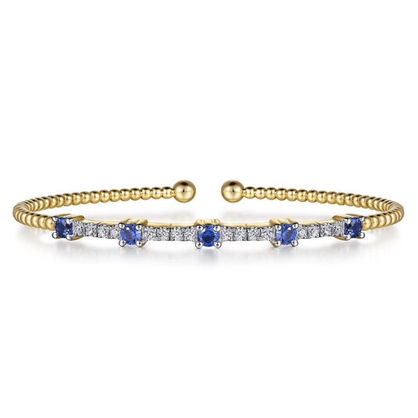 Gabriel & Co. Bujukan Yellow Gold Cuff Bracelet SVS Fine Jewelry Oceanside, NY