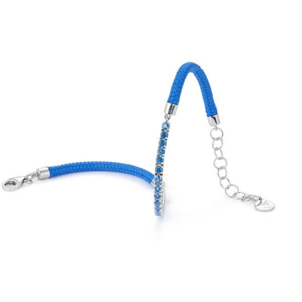 Vivalagioia Bracelet Capri Blue Topaz & Blue Cord SVS Fine Jewelry Oceanside, NY