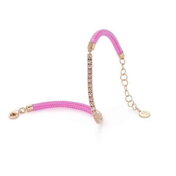 Vivalagioia Bracelet Capri Pink Topaz & Light Pink Cord SVS Fine Jewelry Oceanside, NY