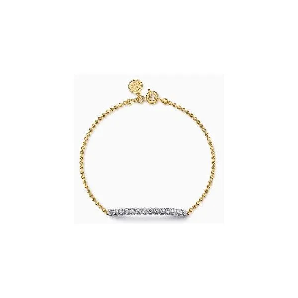 Gabriel & Co. Bujukan White And Yellow Gold Bracelet