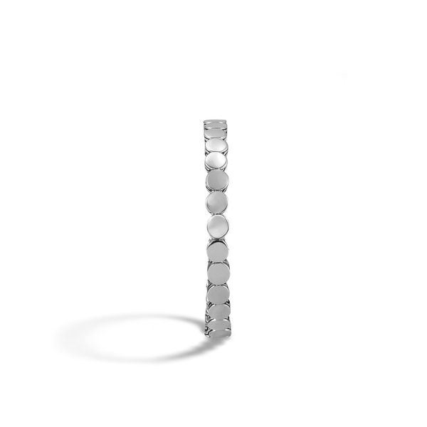 John Hardy Women's Dot Collection Silver Slim Flex Cuff 5.5 mm, Size Medium Image 3 SVS Fine Jewelry Oceanside, NY