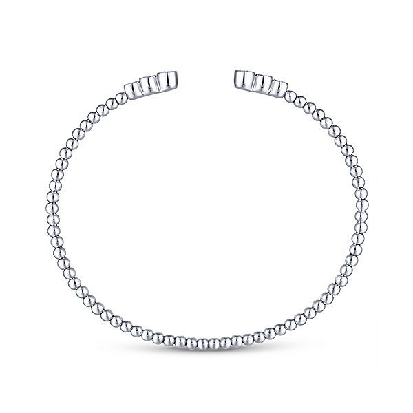 Gabriel & Co. Bujukan 14K White Gold and Diamond Bangle Image 3 SVS Fine Jewelry Oceanside, NY