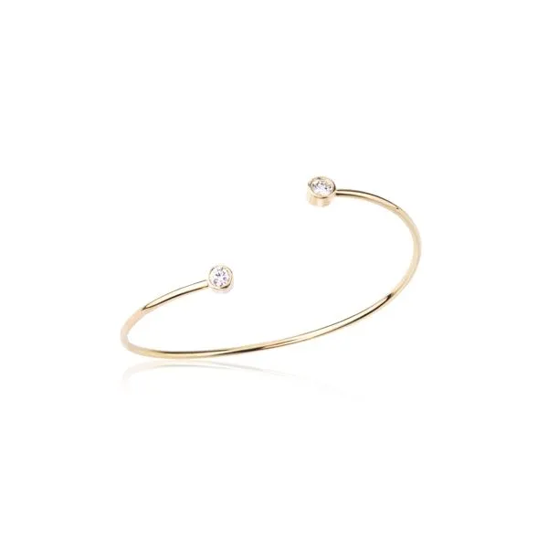 14K Yellow Gold Forevermark Diamond Bangle, 0.24cttw SVS Fine Jewelry Oceanside, NY