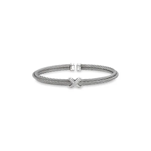 ALOR Classique Collection Diamond Bangle. 0.05Cttw SVS Fine Jewelry Oceanside, NY