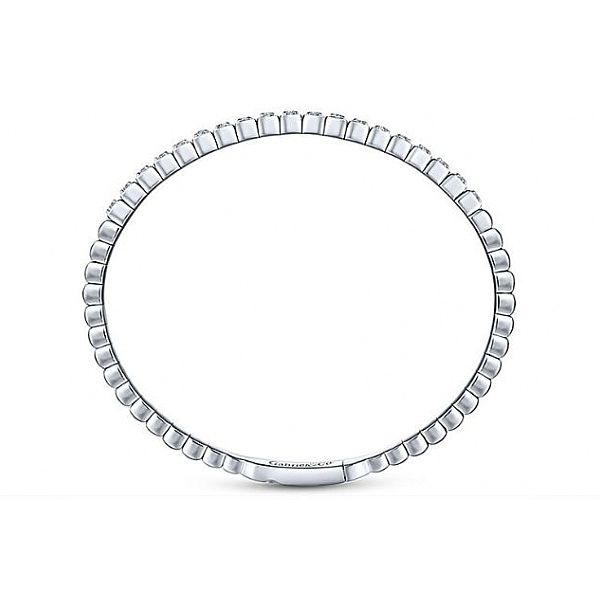 Gabriel & Co. Demure White Gold Diamond Bangle, 0.67cttw SVS Fine Jewelry Oceanside, NY