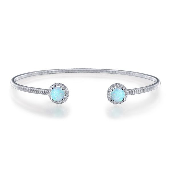 Lafonn Silver Birthstone Bracelet - October - Opal SVS Fine Jewelry Oceanside, NY