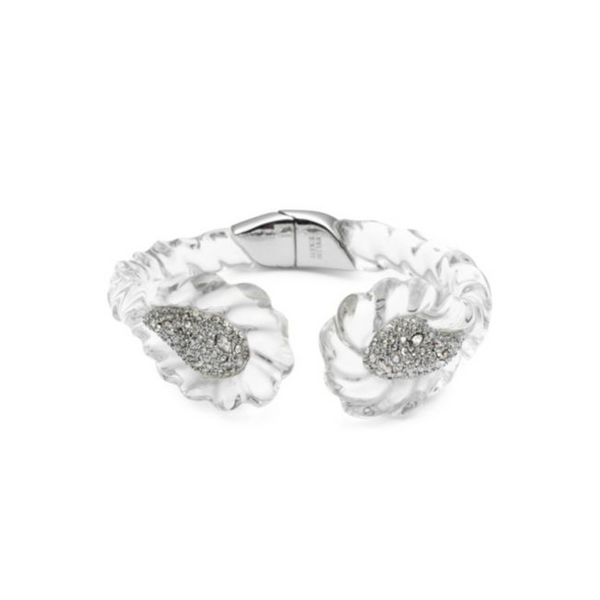 Alexis Bittar Crystal Encrusted Paisley Rope Hinge Bracelet SVS Fine Jewelry Oceanside, NY