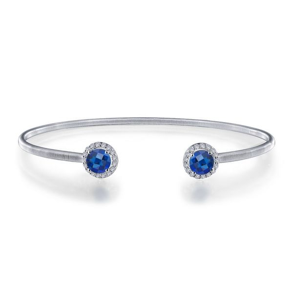 Lafonn Silver Birthstone Bracelet - September - Sapphire SVS Fine Jewelry Oceanside, NY