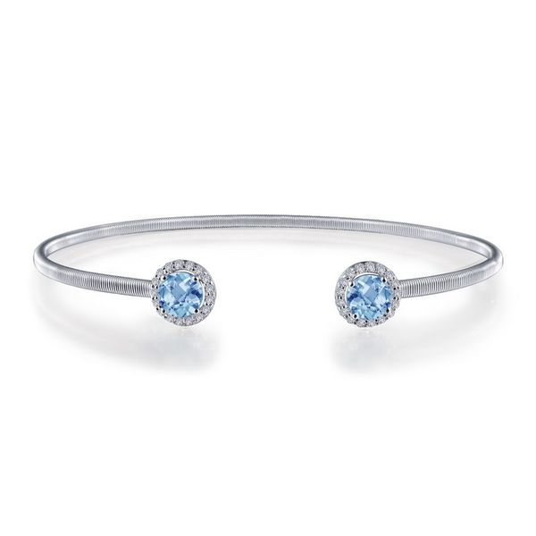 Lafonn Silver Birthstone Bracelet - December - Blue Topaz SVS Fine Jewelry Oceanside, NY