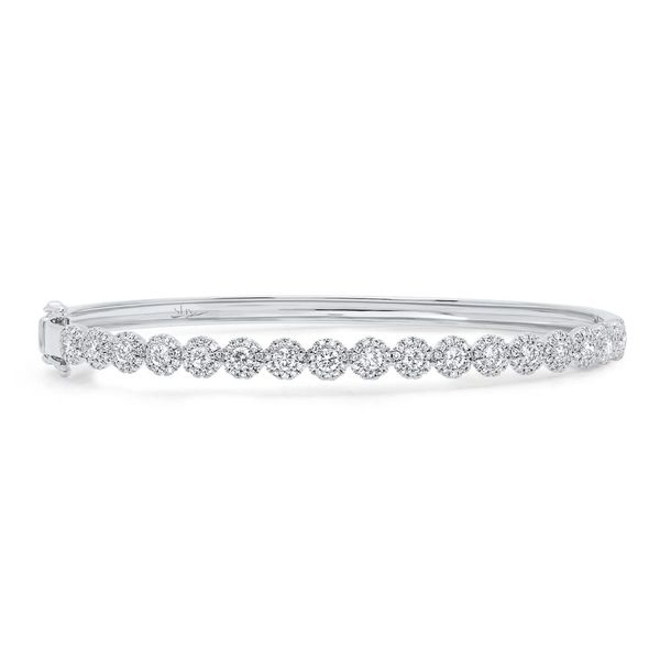 Shy Creation 14K White Gold And Diamond Bangle SVS Fine Jewelry Oceanside, NY