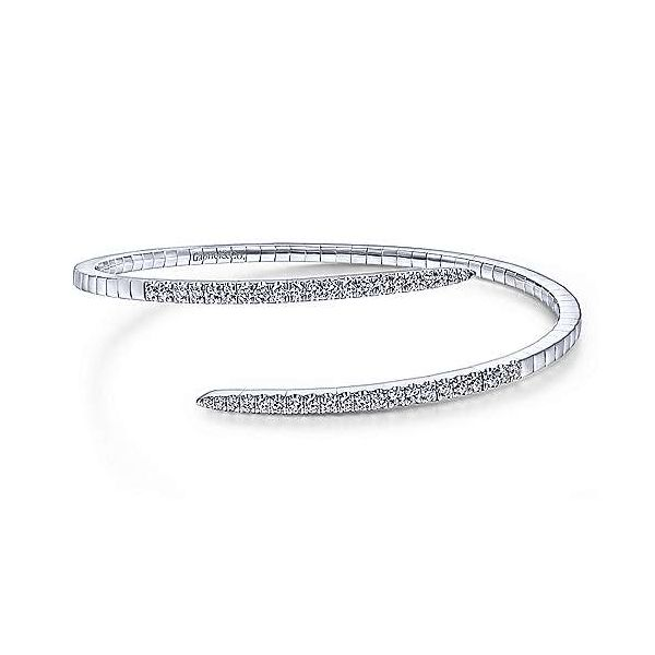 Gabriel & Co. Demure 14K White Gold Diamond Bangle SVS Fine Jewelry Oceanside, NY