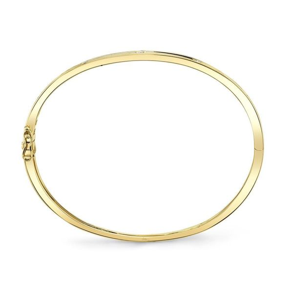 Shy Creation 14K Yellow Gold Diamond Bangle, 0.38Cttw Image 3 SVS Fine Jewelry Oceanside, NY