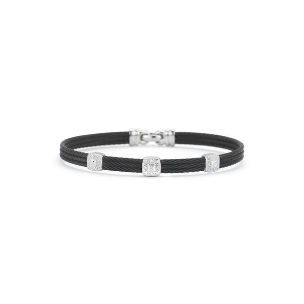 ALOR Noir Collection Black Cable Bangle SVS Fine Jewelry Oceanside, NY
