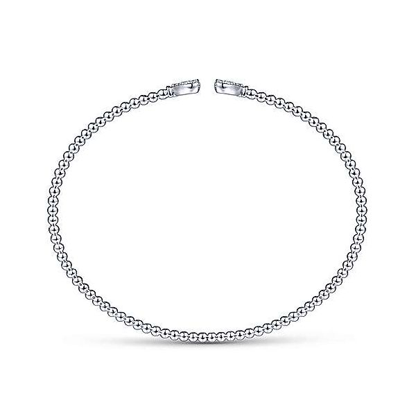 Gabriel & Co. Bujukan White Gold & Diamond Bangle Image 3 SVS Fine Jewelry Oceanside, NY