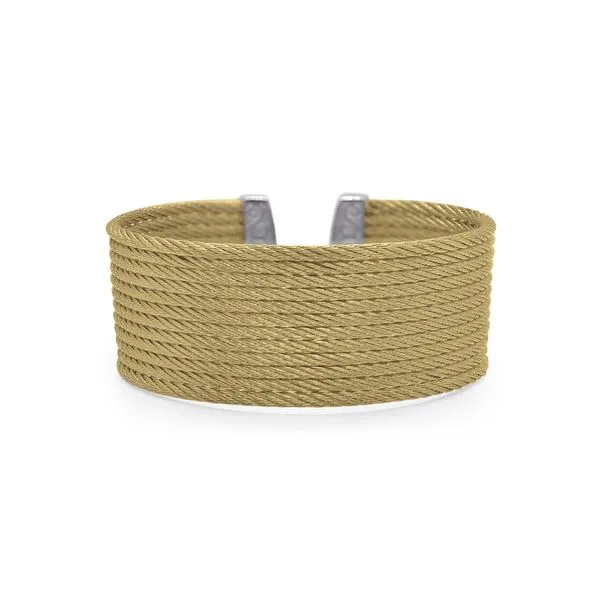 ALOR Cuff Essentials Yellow Cable 12-Row Bangle SVS Fine Jewelry Oceanside, NY