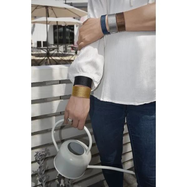 ALOR Cuff Essentials Yellow Cable 12-Row Bangle Image 2 SVS Fine Jewelry Oceanside, NY