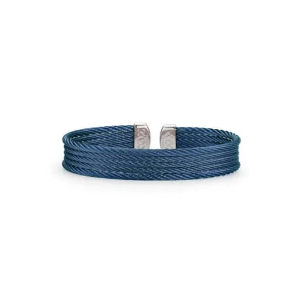 ALOR Blueberry Cable Bangle, size 6.25 SVS Fine Jewelry Oceanside, NY
