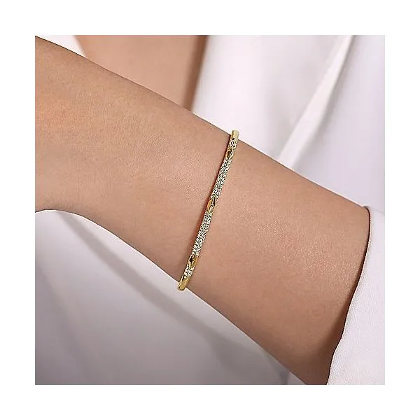 Gabriel & Co. Demure Diamond Fashion Bangle, 0.53Cttw Image 4 SVS Fine Jewelry Oceanside, NY