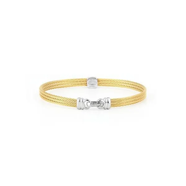 ALOR Classique Collection Yellow Cable Bangle Image 2 SVS Fine Jewelry Oceanside, NY