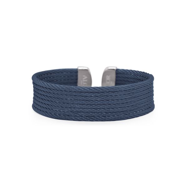 ALOR Cuff Essentials Blueberry Cable 8-Row Bangle SVS Fine Jewelry Oceanside, NY