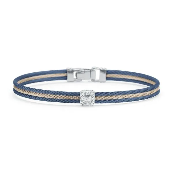 ALOR Blueberry & Carnation Cable Bangle SVS Fine Jewelry Oceanside, NY