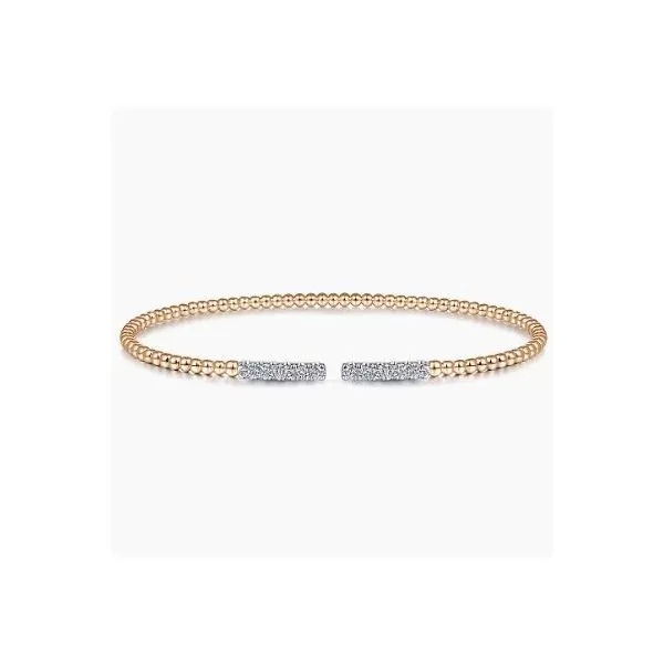 Gabriel Bujukan Rose Gold Bead Cuff Bracelet SVS Fine Jewelry Oceanside, NY