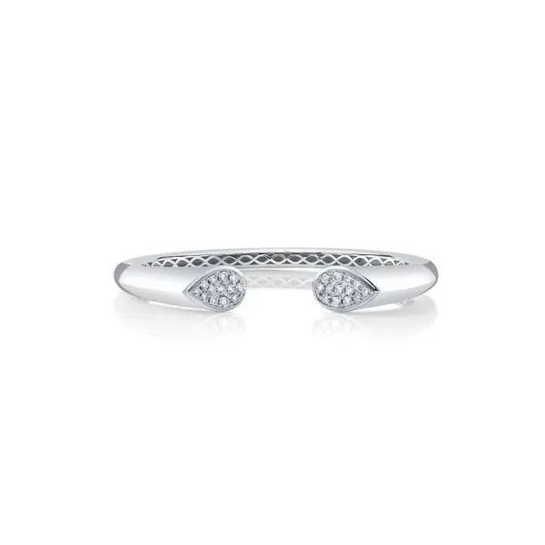 Shy Creation White Gold & Diamond Bangle SVS Fine Jewelry Oceanside, NY