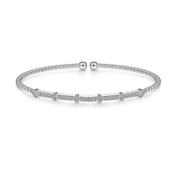 Gabriel & Co. Bujukan White Gold Diamond Bangle SVS Fine Jewelry Oceanside, NY