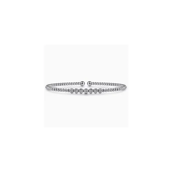 Gabriel & Co. Bujukan White Gold & Diamond Bangle SVS Fine Jewelry Oceanside, NY