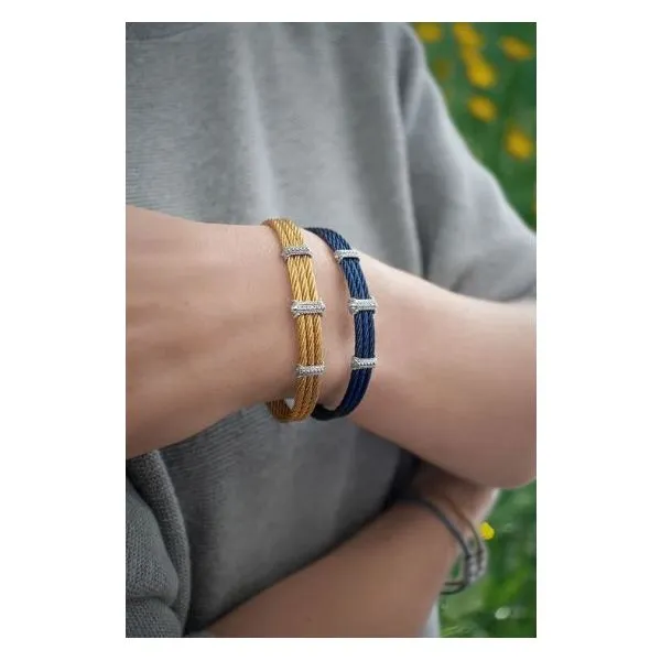 ALOR Blueberry Cable Triple Station Bracelet