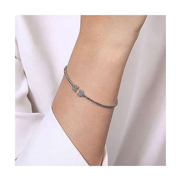 Gabriel & Co. Bujukan White Gold & Diamond Bangle Image 4 SVS Fine Jewelry Oceanside, NY
