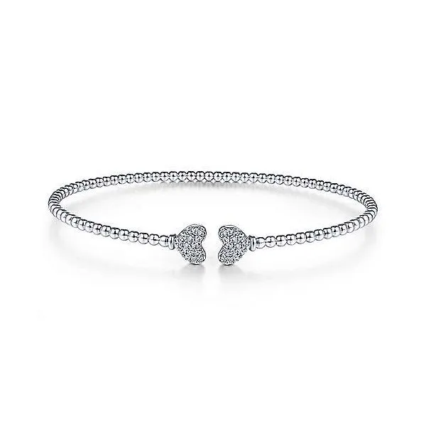 Gabriel & Co. Bujukan White Gold & Diamond Bangle SVS Fine Jewelry Oceanside, NY
