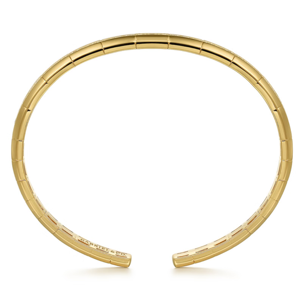 Gabriel & Co. Contemporary Yellow Gold Bangle Image 3 SVS Fine Jewelry Oceanside, NY