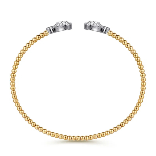 Gabriel & Co. Bujukan White & Yellow Gold Bangle Image 3 SVS Fine Jewelry Oceanside, NY