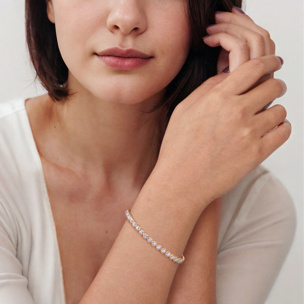 Gabriel & Co. Hampton White & Yellow Gold Bangle Image 5 SVS Fine Jewelry Oceanside, NY