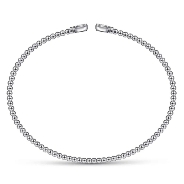 Gabriel & Co. Bujukan White Gold & Diamond Bangle Image 3 SVS Fine Jewelry Oceanside, NY