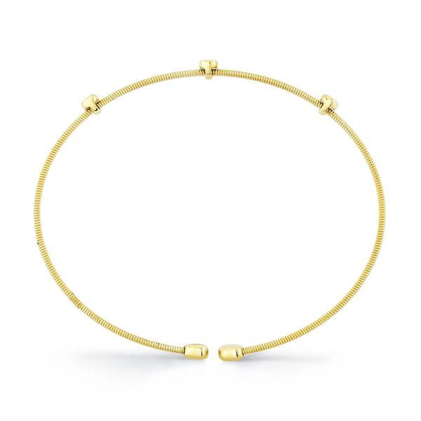 Shy Creation Yellow Gold Diamond Corelli Bezel Bangle Image 5 SVS Fine Jewelry Oceanside, NY